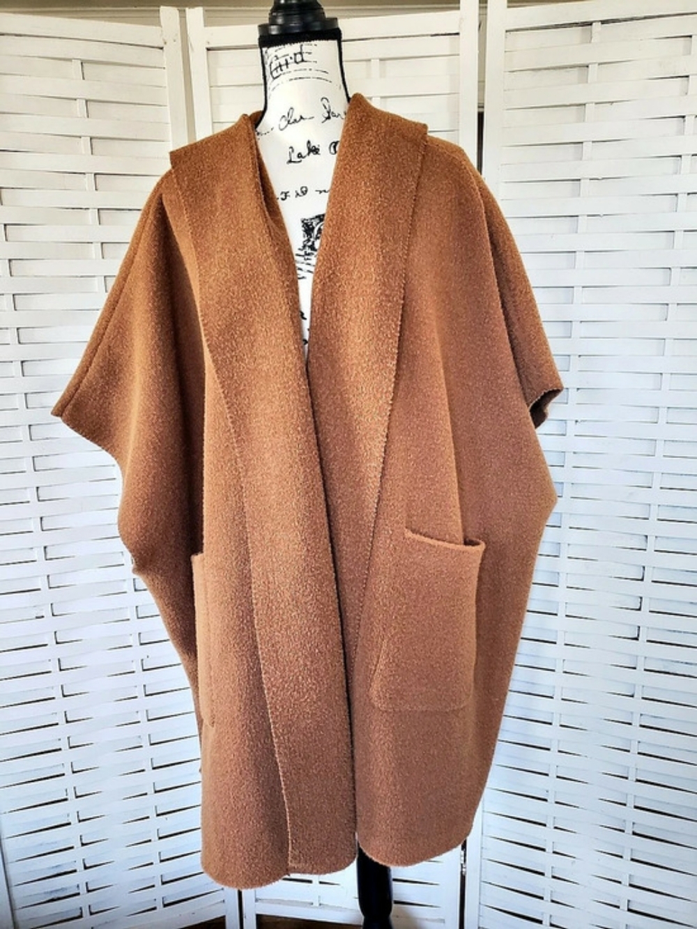 Free People Brown Open Front Shrug/cape